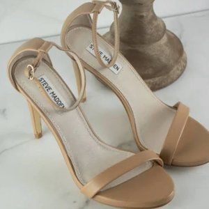Steve Madden Beige / Nude Strappy High Heels